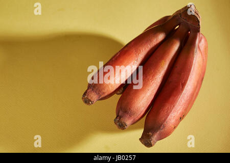 Une bande de bananes, rouge Banque D'Images