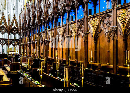 La cathédrale de Winchester ; Kathedrale von Winchester, Hampshire, Südengland Banque D'Images