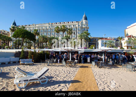 Cannes, France - 07 juin 2017 : Midem, le B2B International du marché de la musique, Musique IMAGEM Présentation | utilisée dans le monde entier Banque D'Images