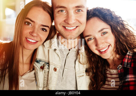 Portrait de groupe des meilleurs amis Banque D'Images