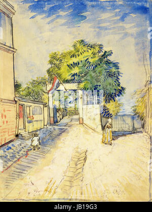 Vincent van Gogh - Entrée du Moulin de la Galette Banque D'Images