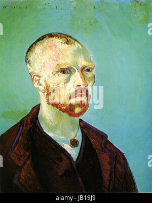 Vincent van Gogh - Autoportrait dédié à Paul Gauguin Banque D'Images