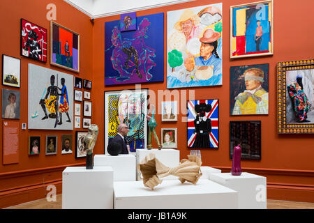 Londres, Royaume-Uni. 8 juin 2017. Appuyez sur aperçu de la 249e exposition d'été de la Royal Academy of Arts, RA, coordonné par Eileen Cooper RA. L'exposition s'ouvre au public le 13 juin et se poursuivra jusqu'au 20 août 2017. Usage éditorial uniquement. Banque D'Images