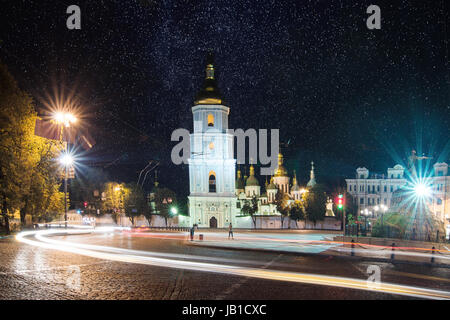 Sofia square at night Banque D'Images