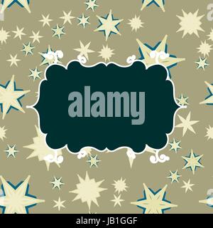 Modèle rétro Scrapbooking avec place pour texte pour invitation, salut, joyeux anniversaire, carte postale de l'étiquette, bébé ou enfant posrcard, enfants, clip art, maison de vacances et cadeaux, etc. Illustration de Vecteur