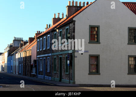 Maisons mitoyennes, North Berwick, Ecosse, Royaume-Uni Banque D'Images