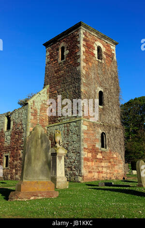 La ruine de l'église, St Andrews Kirk Ports, North Berwick, Ecosse, Royaume-Uni Banque D'Images