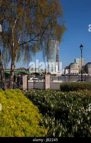 Jardins sensoriels Parkland, Parc Imperial, Imperial Wharf, London Banque D'Images