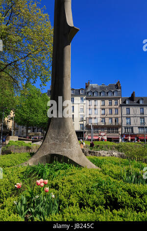 Place du Vieux Marche, Vieille Ville, Rouen, Normandie, France, Europe Banque D'Images