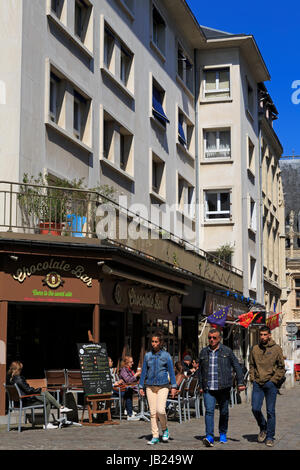 Rue Thouret, Rouen, Normandie, France, Europe Banque D'Images