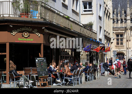 Rue Thouret, Rouen, Normandie, France, Europe Banque D'Images