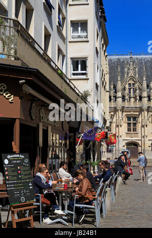 Rue Thouret, Rouen, Normandie, France, Europe Banque D'Images