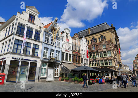 Marché Vrijdag, Gand, Flandre orientale, Belgique, Europe Banque D'Images