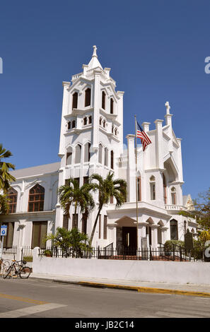 St Paul's Episcopal Church à Key West en Floride le plus ancien diocèse Banque D'Images