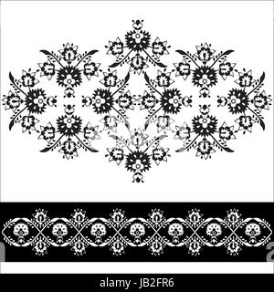 Un motif de broderie créés dans l'ancienne motifs turcs Banque D'Images