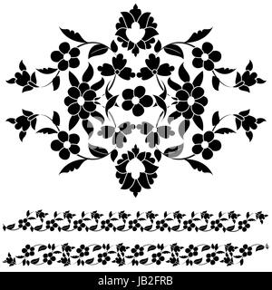 Un motif de broderie créés dans l'ancienne motifs turcs Banque D'Images