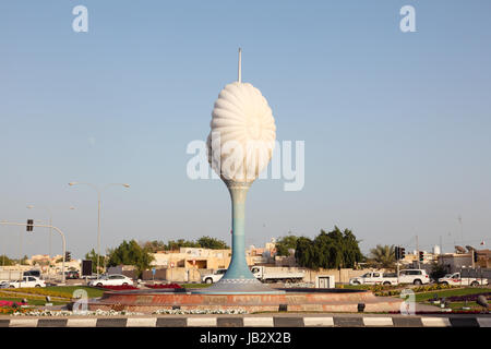 Le rond-point de la Perle à Al Wakrah. Le Qatar, au Moyen-Orient Banque D'Images
