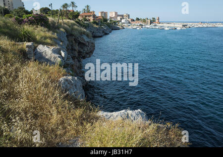 L'Arenella Proto près de Palerme, Sicile, Italie Banque D'Images