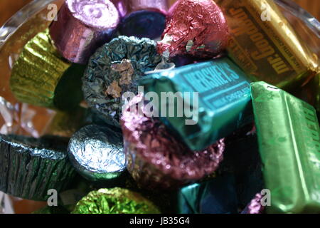 Bonbons de Pâques colorés Banque D'Images