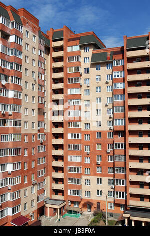 Un bâtiment d'habitation à plusieurs étages Banque D'Images