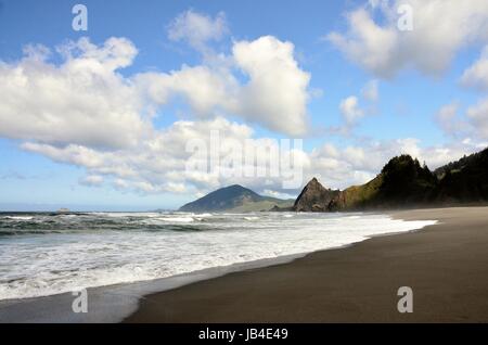 Retz Creek Beach, fumisterie Mountain State Park, comté de Curry, de l'Oregon Banque D'Images