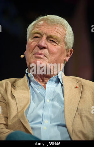 Paddy Ashdown, politicien britannique diplomate et auteur s'exprimant sur scène à hay festival de la littérature et des arts 2017, hay-on-wye, Powys, Wales, uk Banque D'Images