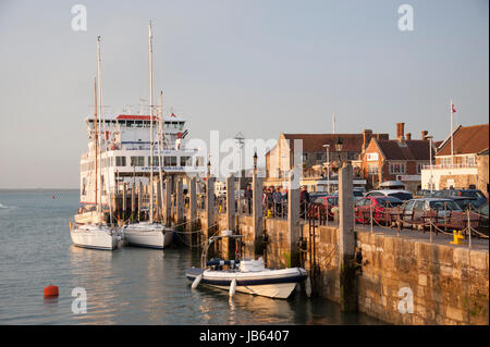Terminal de Ferry, Yarmouth, île de Wight Banque D'Images