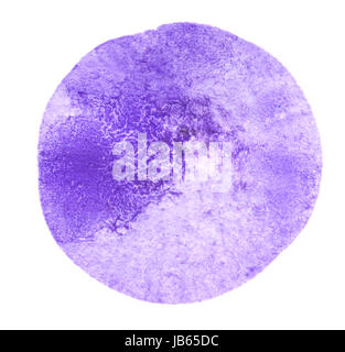 Aquarelle violet avc isolé sur fond blanc Banque D'Images