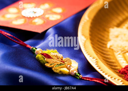 Raksha bandhan indienne rakhi festival célébrant Banque D'Images