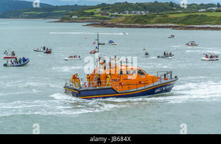 Des scènes de sauvetage Llangefni Anglesey, prises sur la journée du 16 août 2014. Banque D'Images