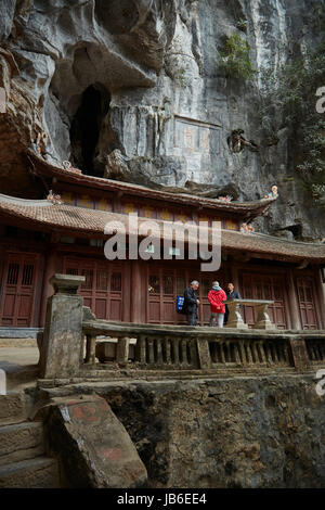 La Pagode Bich Dong et de grottes, (UNESCO World Herritage Area), près de Ninh Binh, Vietnam Banque D'Images