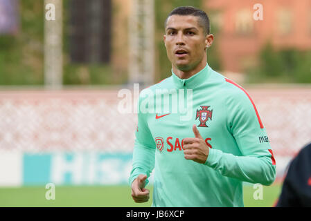 Riga, Lettonie. 9 juin, 2017. 09.06.2017. Qualification de la FIFA 2018. Latvia-Portugal. Riga, Lettonie. Credit : Gints Ivuskans/Alamy Live News Banque D'Images