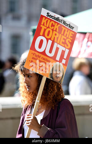 Londres, Royaume-Uni. 09Th Juin, 2017. Crédit : manifestants Finnbarr Webster/Alamy Live News Banque D'Images