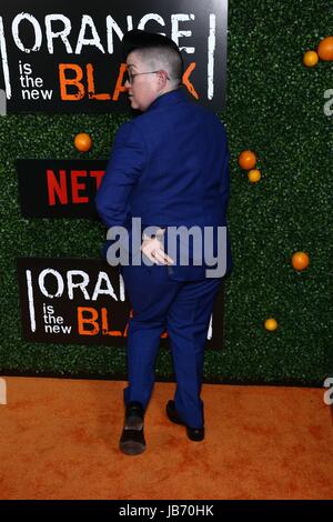 New York, NY, USA. 9 juin, 2017. Lea DeLaria aux arrivées d'ORANGE EST LE NOUVEAU NOIR Saison 5 Premiere, attraper, New York, NY Le 9 juin 2017. Crédit : John Nacion/Everett Collection/Alamy Live News Banque D'Images