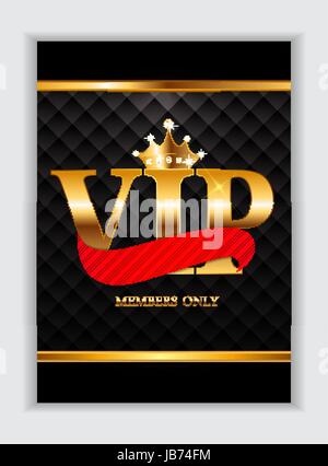 Membres VIP de luxe abstrait Arrière-plan Invitation Vector illustration EPS10 Illustration de Vecteur