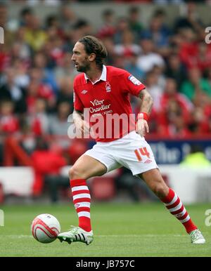 JONATHAN GREENING Nottingham Forest FC CITY GROUND NOTTINGHAM ANGLETERRE 20 Août 2011 Banque D'Images