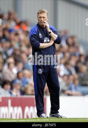 DAVID MOYES Blackburn Rovers v Everton FC BLACKBURN EWOOD PARK ANGLETERRE 27 Août 2011 Banque D'Images