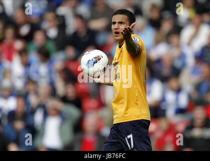 Un BEMUSSED TIM CAHILL Blackburn Rovers v Everton FC BLACKBURN EWOOD PARK ANGLETERRE 27 Août 2011 Banque D'Images