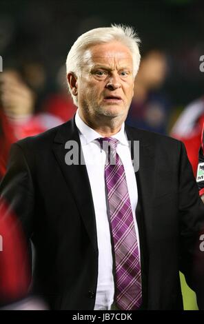 HANS BACKE NEW YORK RED BULLS HEAD COACH CARSON LOS ANGELES CALIFORNIA USA 03 novembre 2011 Banque D'Images