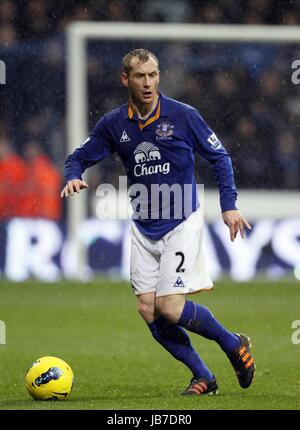 TONY HIBBERT Everton FC Everton FC STADE REEBOK BOLTON ANGLETERRE 26 Novembre 2011 Banque D'Images