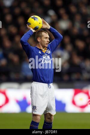 TONY HIBBERT Everton FC Everton FC STADE REEBOK BOLTON ANGLETERRE 26 Novembre 2011 Banque D'Images