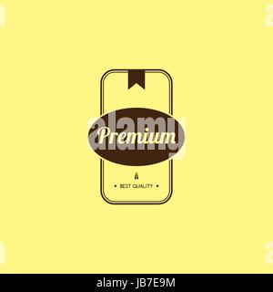 Qualité et garantie Premium l'étiquette du produit et de l'insigne autocollant emblème Stamp Vector Art Illustration de Vecteur