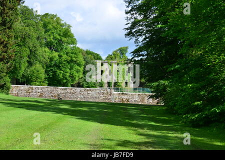 Les vestiges de Woodstock house. Banque D'Images