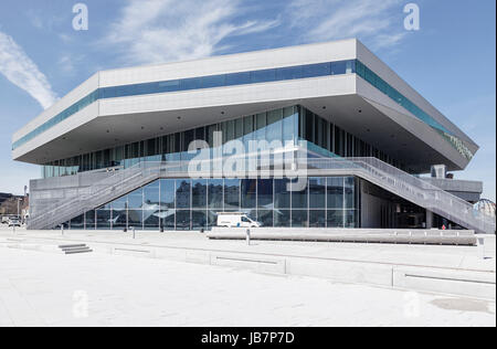 DOKK1, la bibliothèque au quartier du port d'Aarhus Banque D'Images