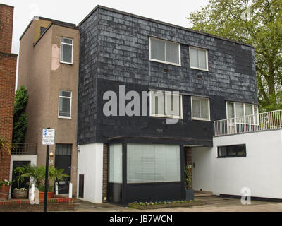 Le prélèvement maison conçue par Gropius et Fry et la proximité de Cohen house conçu par Mendelsohn et Chermayeff en 1936 signe le début de l'architecture moderniste en UK Banque D'Images