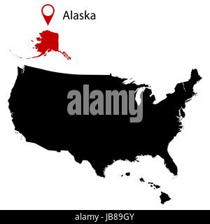 Site de l'Alaska Illustration de Vecteur