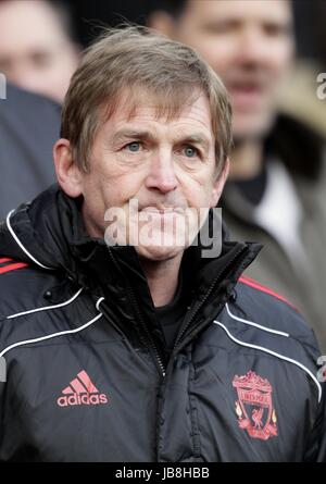 KENNY DALGLISH LIVERPOOL V MANCHESTER UNITED OLD TRAFFORD MANCHESTER EN ANGLETERRE 09 Janvier 2011 Banque D'Images