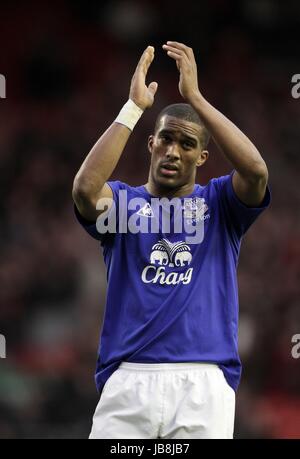 SYLVAIN DISTIN Everton FC Everton FC ANFIELD LIVERPOOL ANGLETERRE 16 Janvier 2011 Banque D'Images