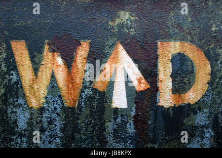 Ministère de la guerre Broad Arrow Banque D'Images