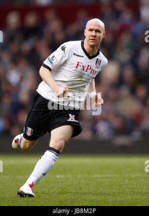 ANDREW JOHNSON FC Fulham FC Fulham VILLA PARK BIRMINGHAM ENGLAND 05 Février 2011 Banque D'Images